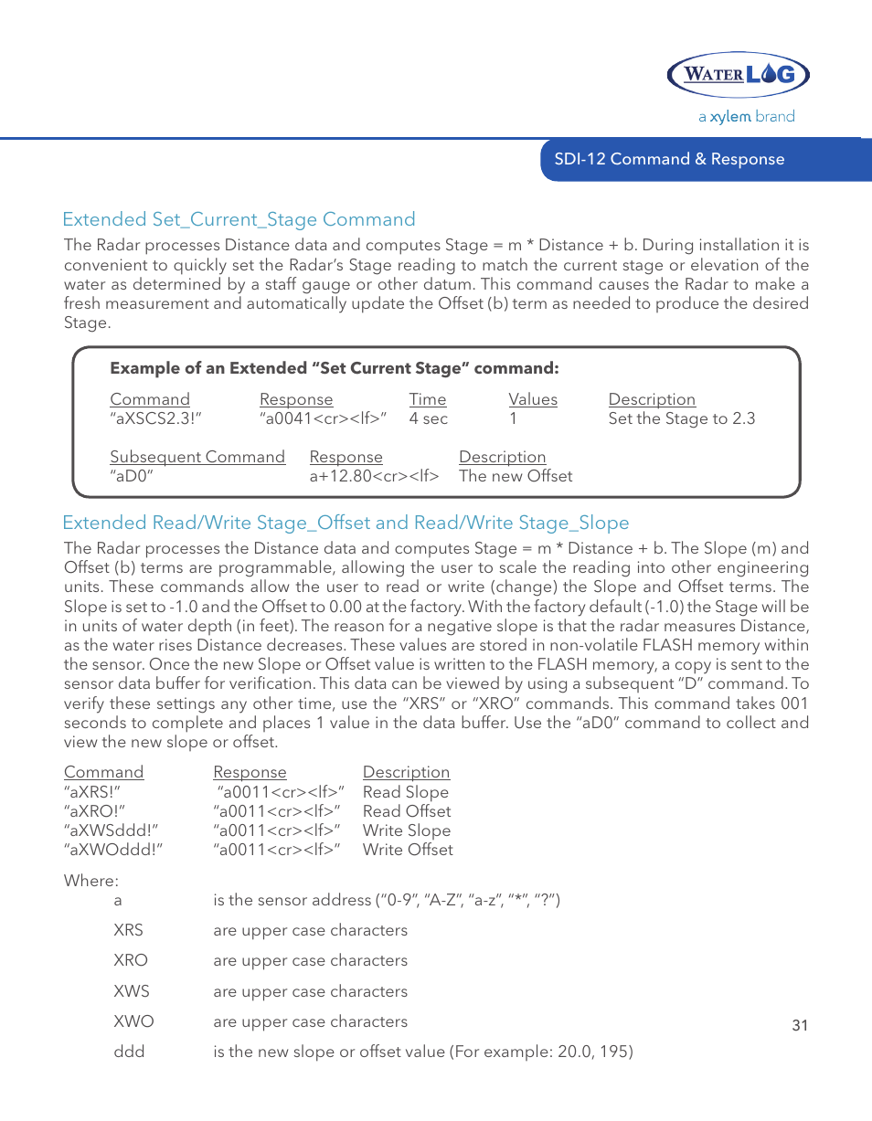 Xylem SDI-12 RADAR User Manual | Page 33 / 40