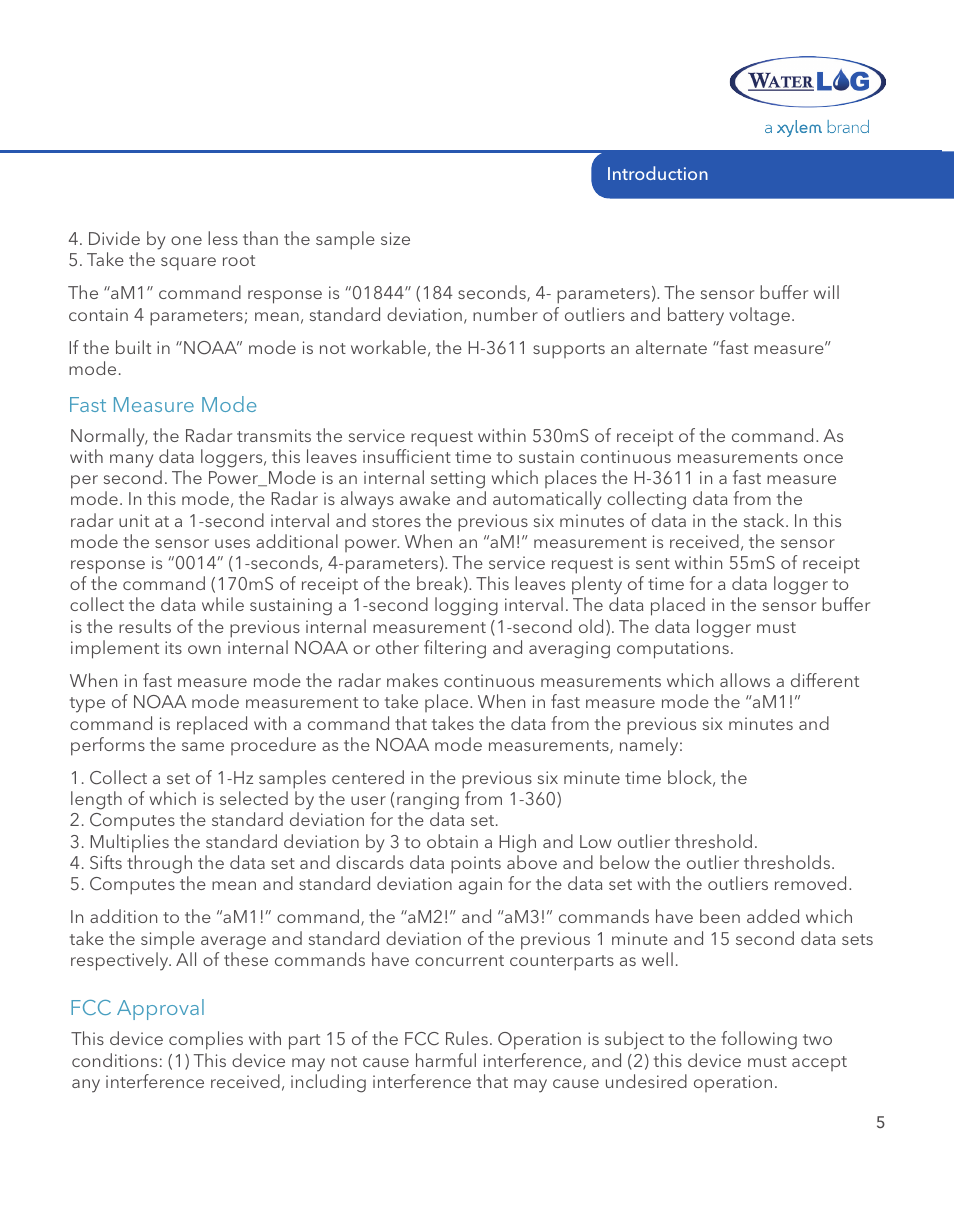 Xylem SDI-12 RADAR User Manual | Page 7 / 40