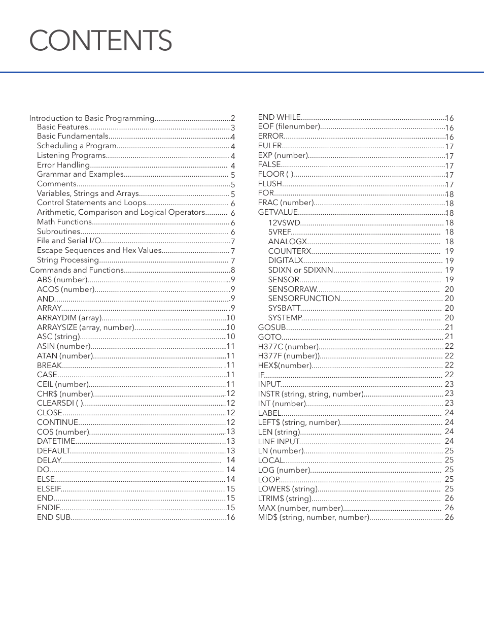 Xylem STORM 3 Basic Programming manual User Manual | Page 2 / 48