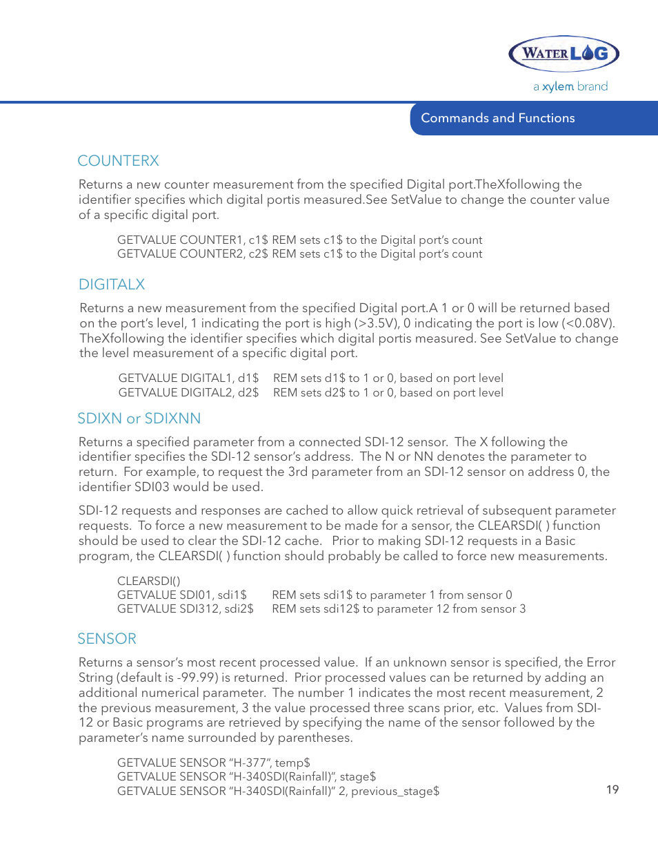 Xylem STORM 3 Basic Programming manual User Manual | Page 21 / 48