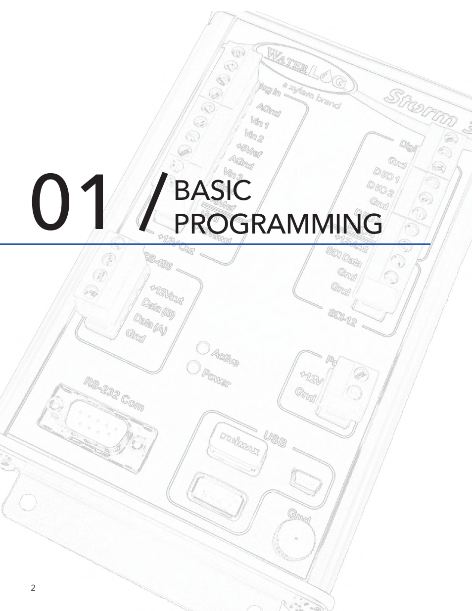 Xylem STORM 3 Basic Programming manual User Manual | Page 4 / 48