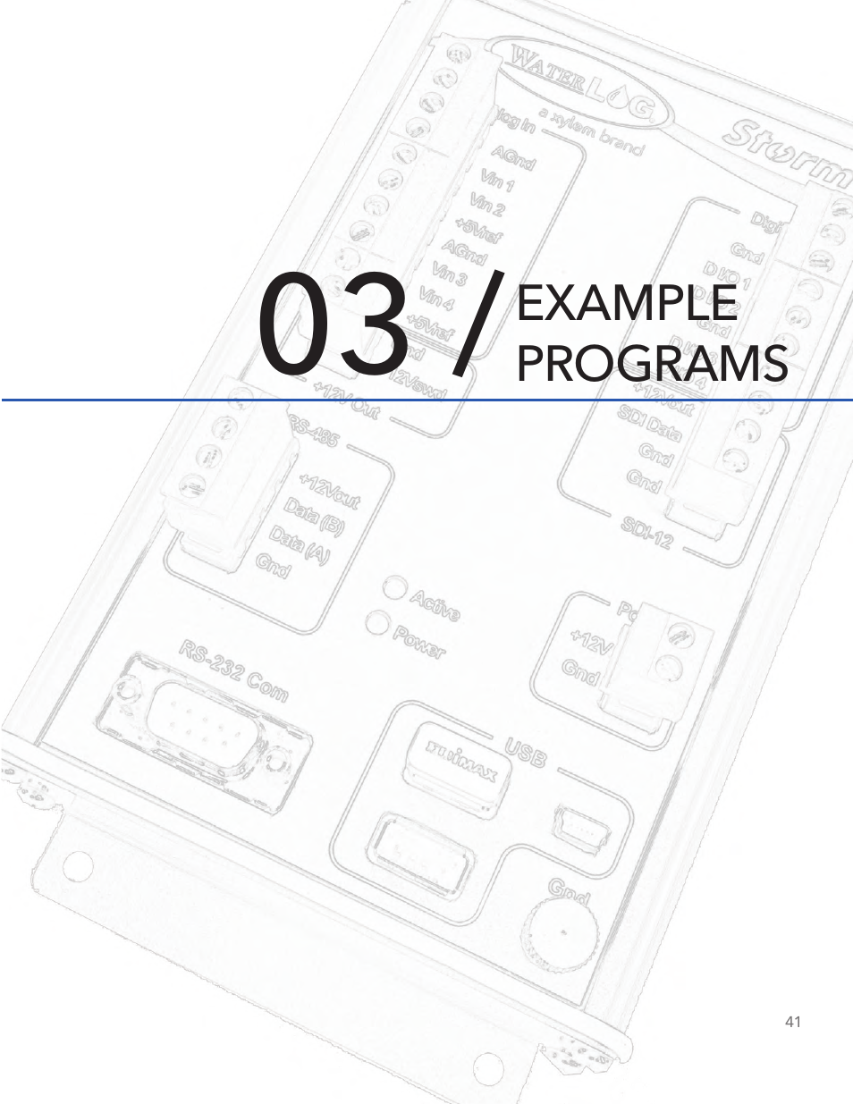 Xylem STORM 3 Basic Programming manual User Manual | Page 43 / 48