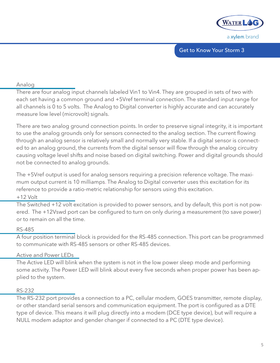 Xylem STORM 3 Getting Started Guide User Manual | Page 7 / 18
