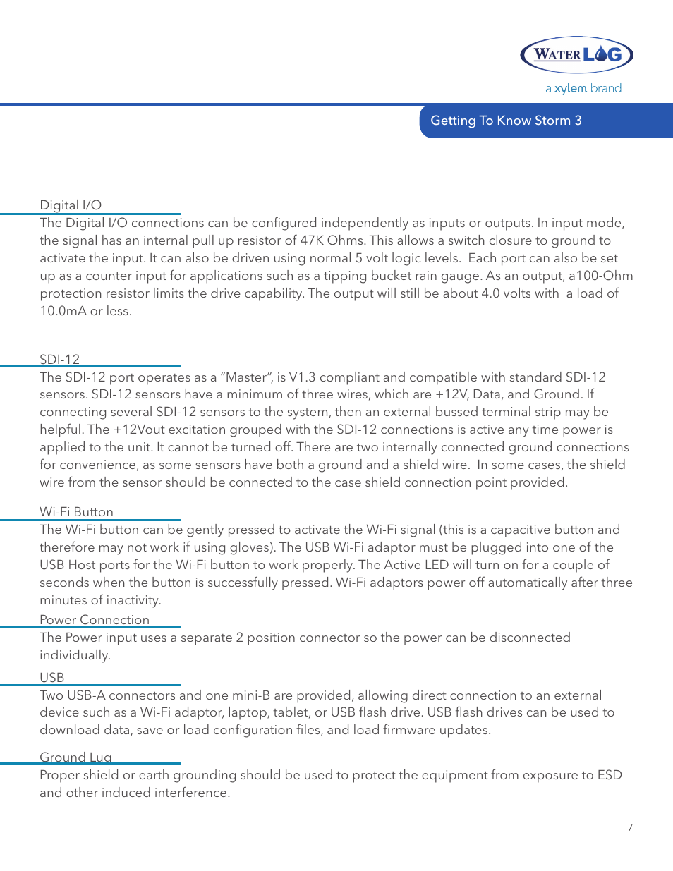Xylem STORM 3 Getting Started Guide User Manual | Page 9 / 18