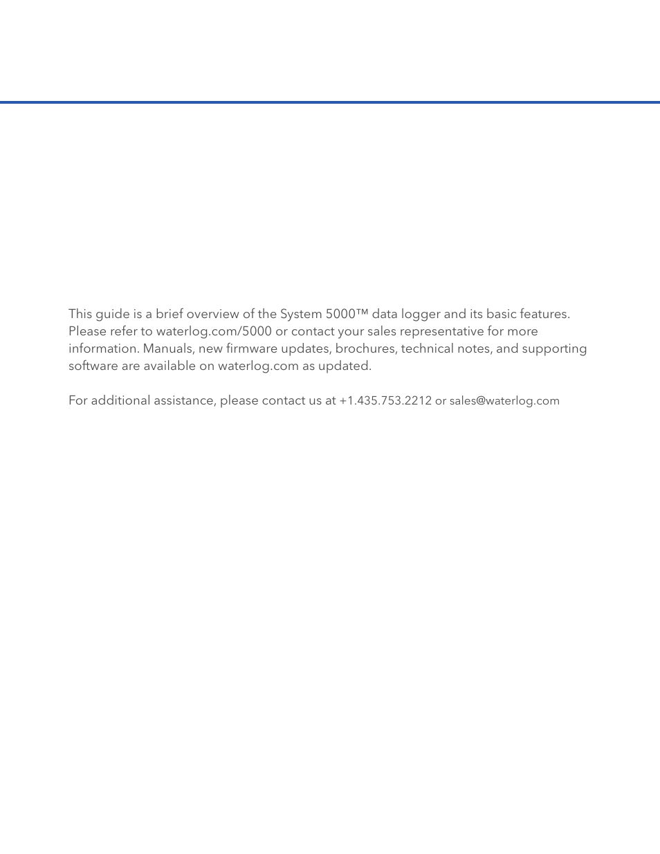 Xylem System 5000 Getting Started Guide User Manual | Page 2 / 24