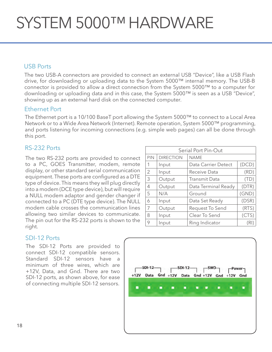 System 5000™ hardware | Xylem System 5000 Getting Started Guide User Manual | Page 20 / 24