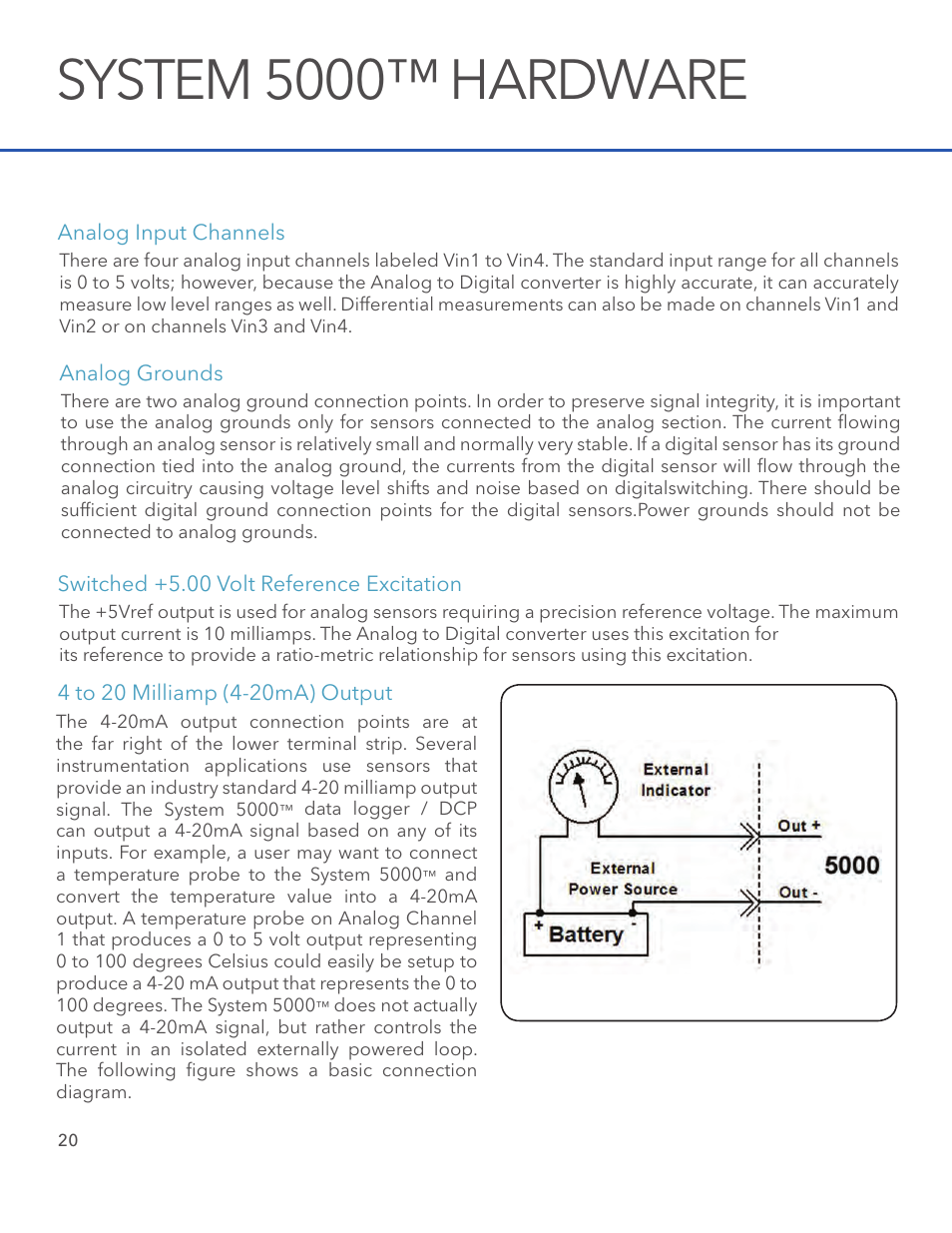 System 5000™ hardware | Xylem System 5000 Getting Started Guide User Manual | Page 22 / 24