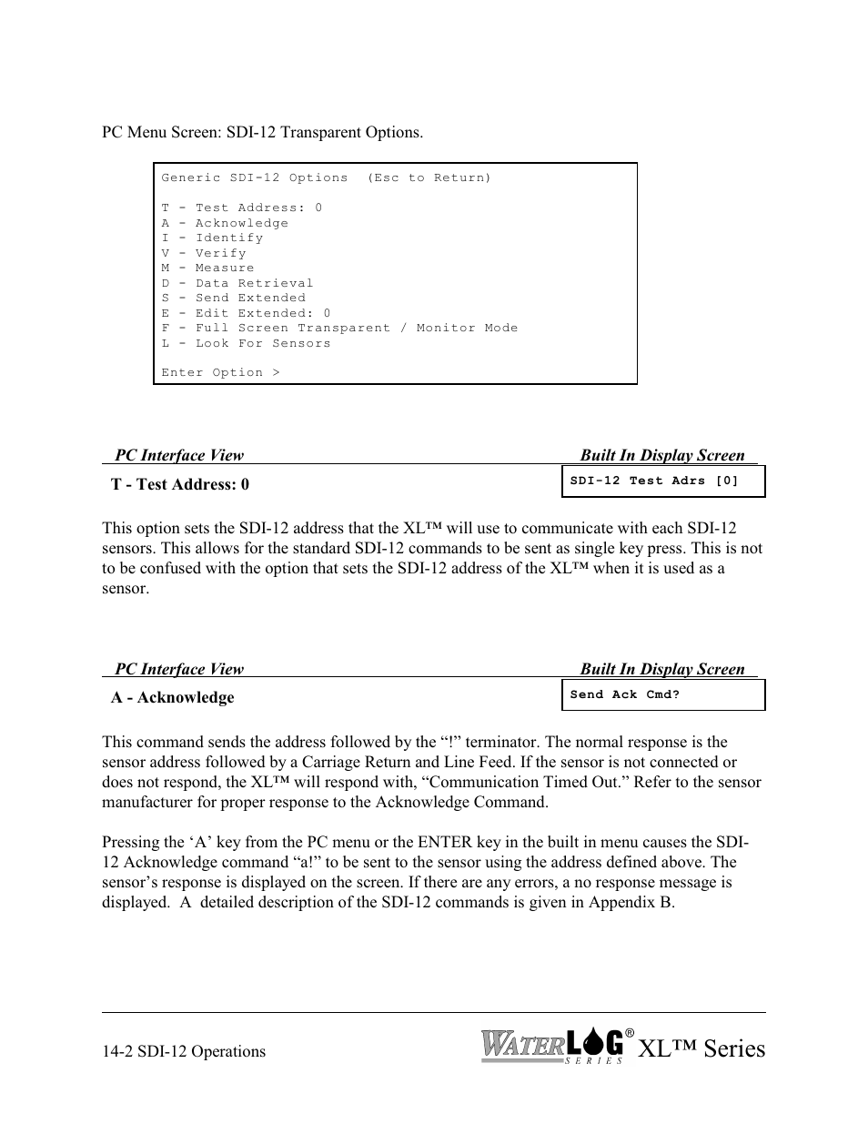 Xl™ series | Xylem XL Series H-522 - Plus User Manual | Page 118 / 272