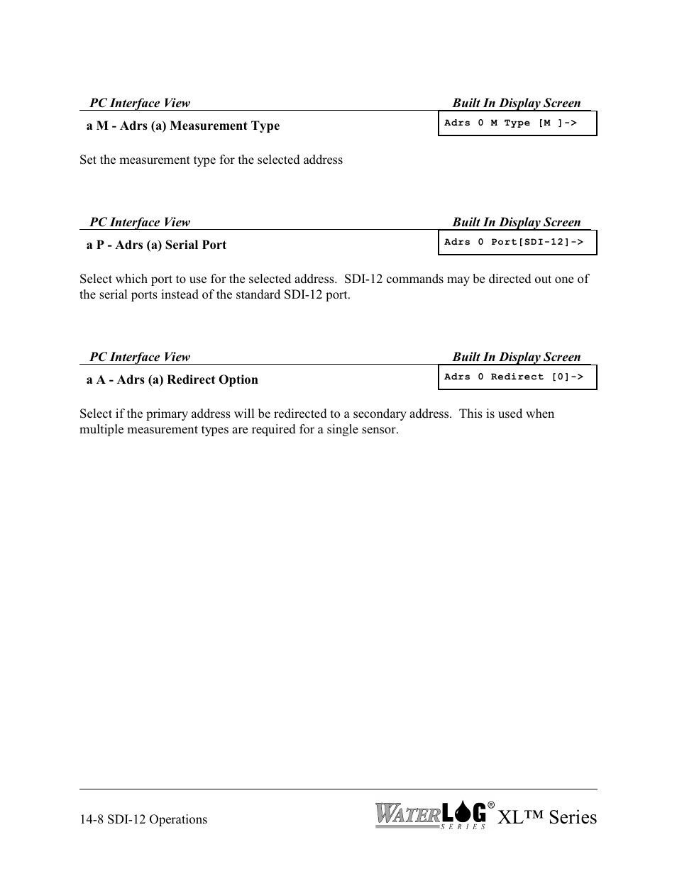 Xl™ series | Xylem XL Series H-522 - Plus User Manual | Page 124 / 272