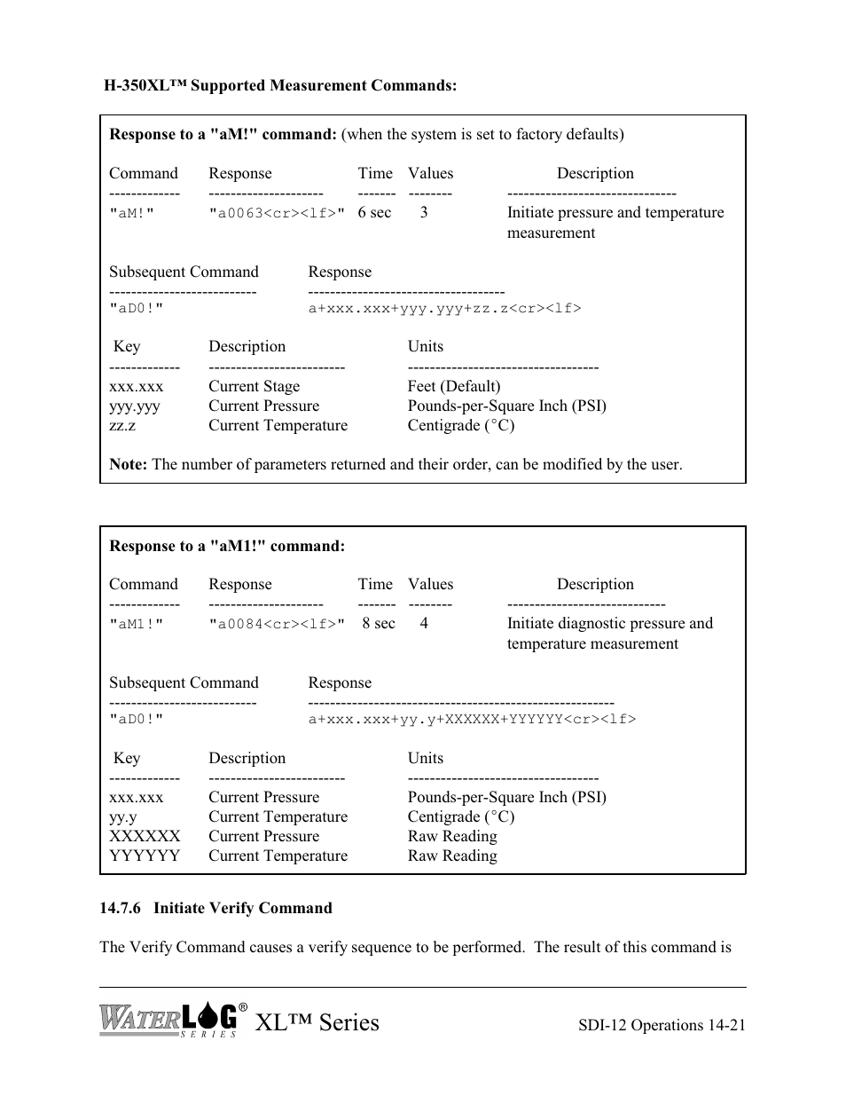 Xl™ series | Xylem XL Series H-522 - Plus User Manual | Page 137 / 272