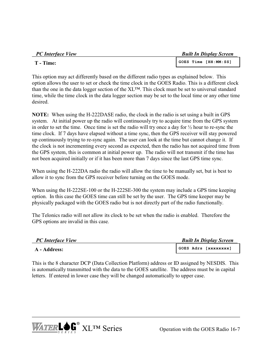 Xl™ series | Xylem XL Series H-522 - Plus User Manual | Page 163 / 272