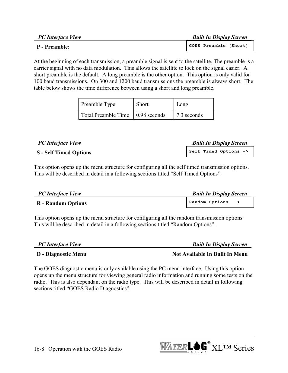 Xl™ series | Xylem XL Series H-522 - Plus User Manual | Page 164 / 272