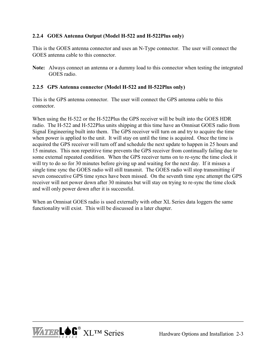 Xl™ series | Xylem XL Series H-522 - Plus User Manual | Page 17 / 272