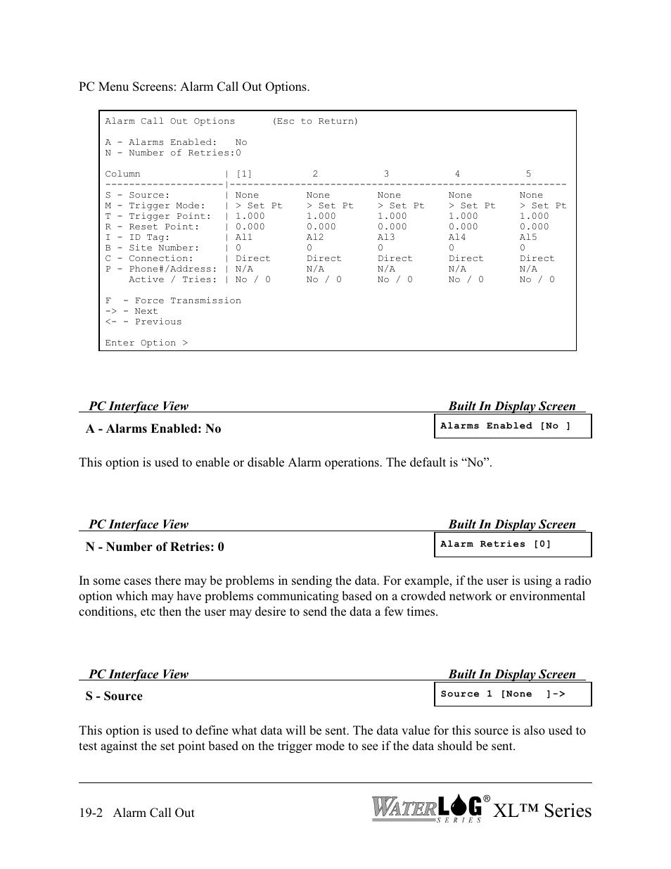 Xl™ series | Xylem XL Series H-522 - Plus User Manual | Page 212 / 272