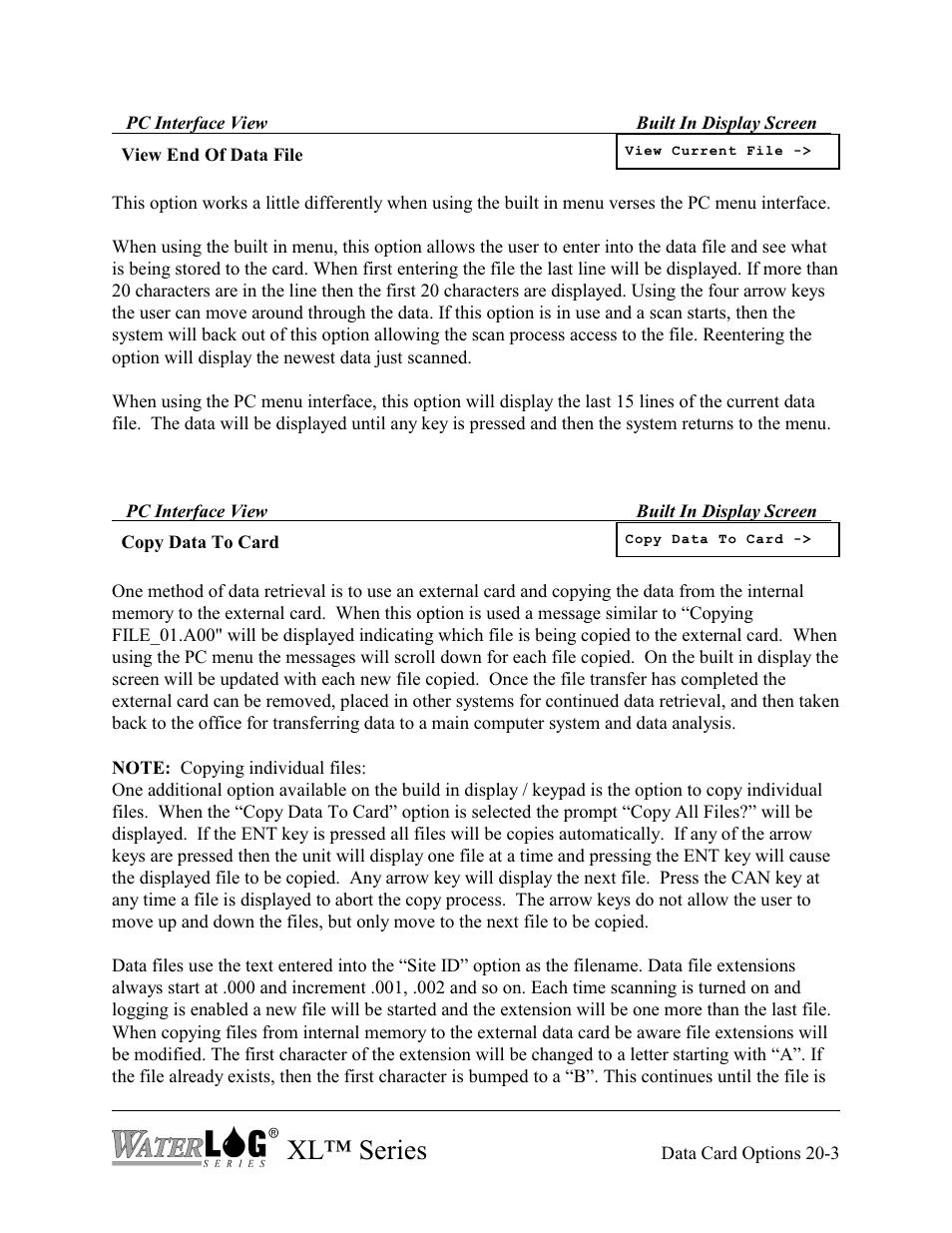 Xl™ series | Xylem XL Series H-522 - Plus User Manual | Page 219 / 272