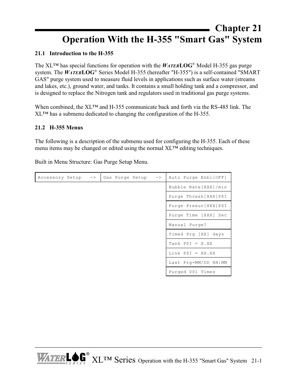 Xl™ series | Xylem XL Series H-522 - Plus User Manual | Page 227 / 272