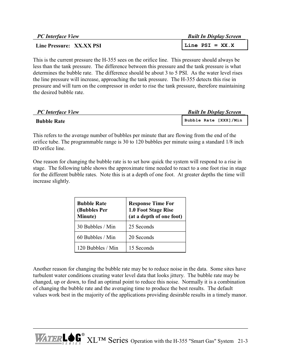 Xl™ series | Xylem XL Series H-522 - Plus User Manual | Page 229 / 272