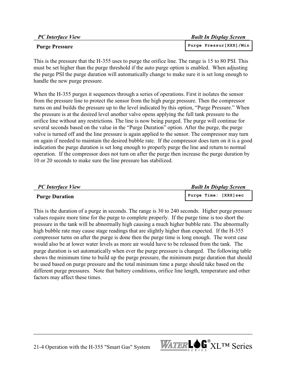 Xl™ series | Xylem XL Series H-522 - Plus User Manual | Page 230 / 272