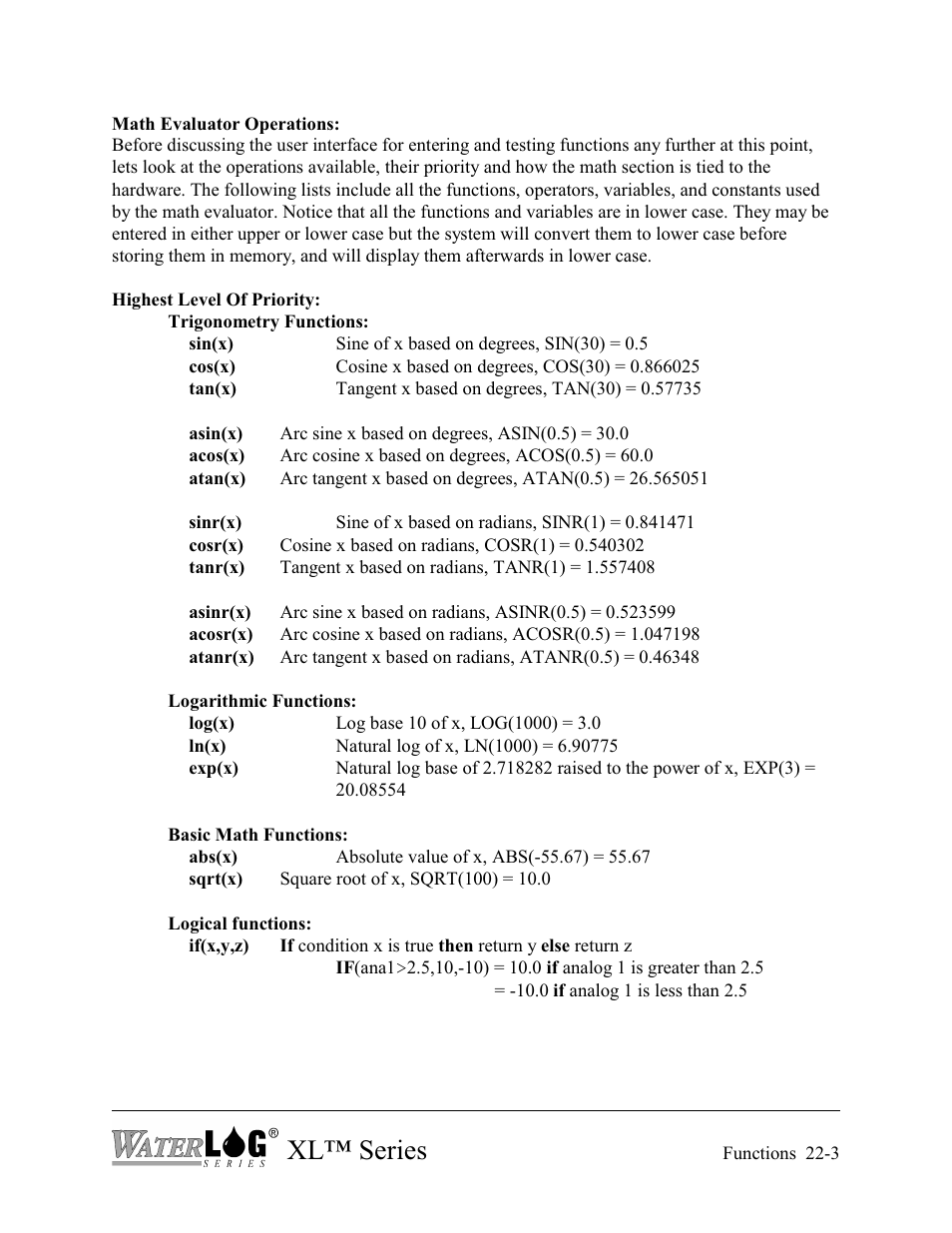 Xl™ series | Xylem XL Series H-522 - Plus User Manual | Page 237 / 272