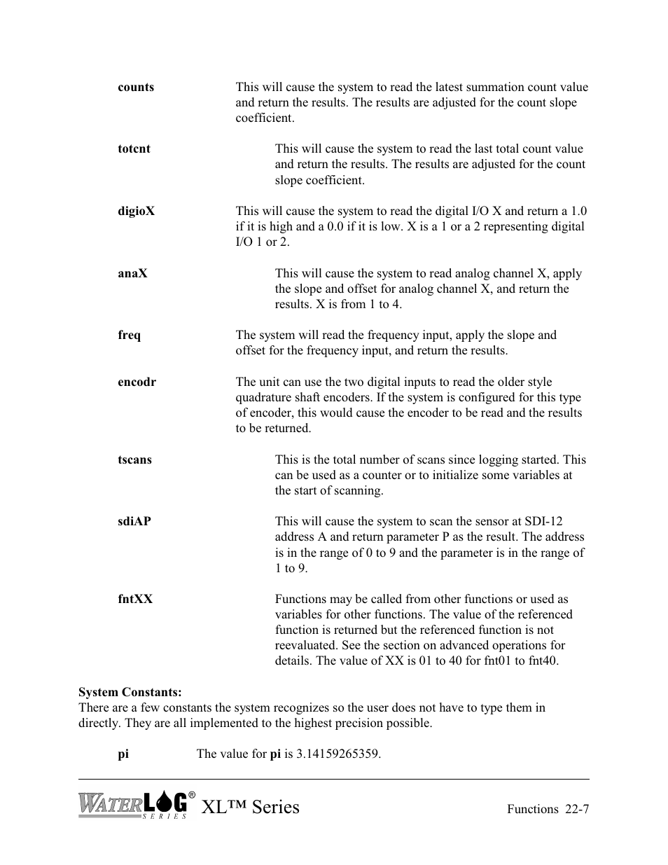 Xl™ series | Xylem XL Series H-522 - Plus User Manual | Page 241 / 272