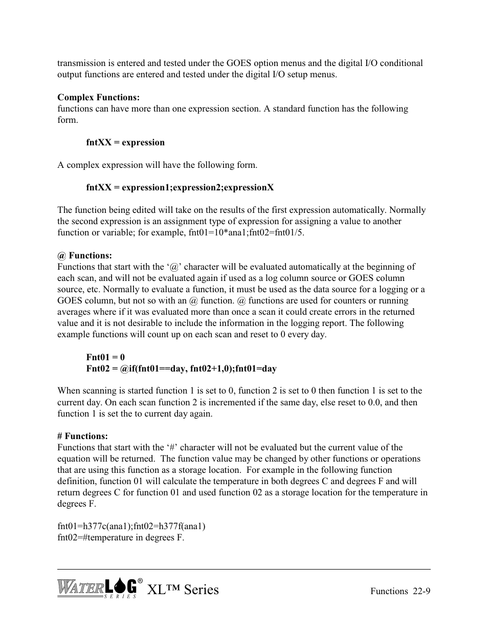 Xl™ series | Xylem XL Series H-522 - Plus User Manual | Page 243 / 272