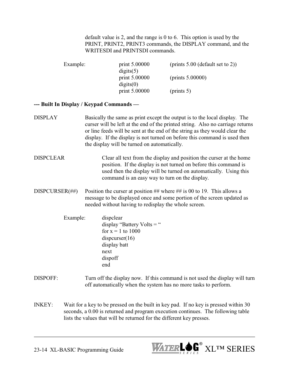 Xl™ series | Xylem XL Series H-522 - Plus User Manual | Page 260 / 272