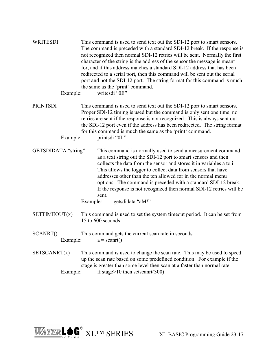 Xl™ series | Xylem XL Series H-522 - Plus User Manual | Page 263 / 272