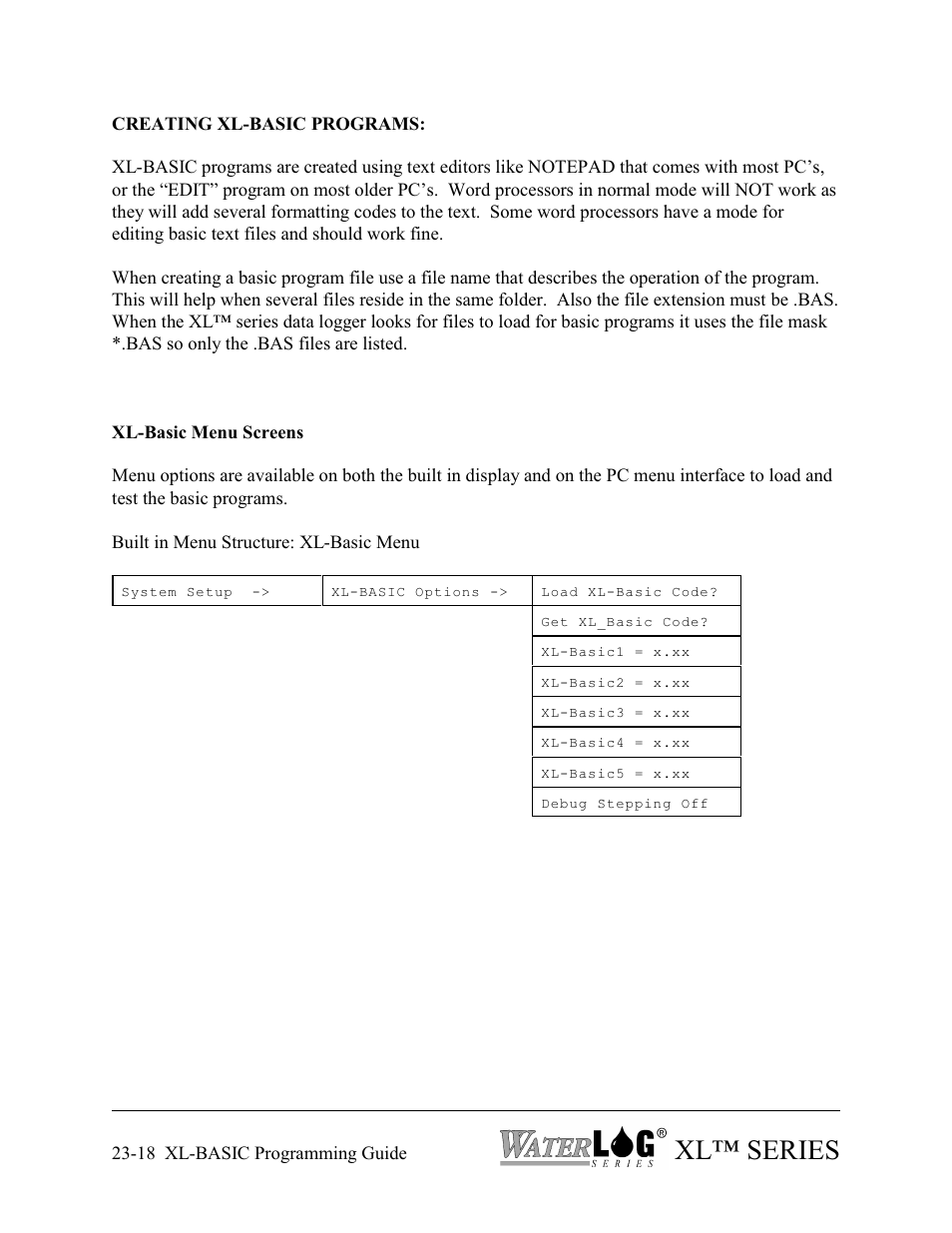 Xl™ series | Xylem XL Series H-522 - Plus User Manual | Page 264 / 272