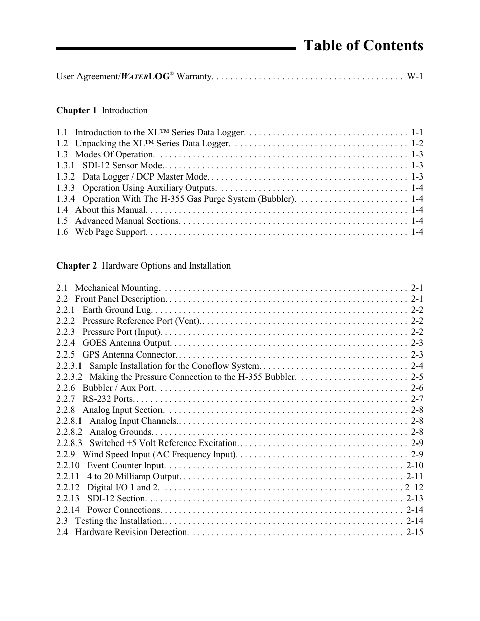 Xylem XL Series H-522 - Plus User Manual | Page 3 / 272