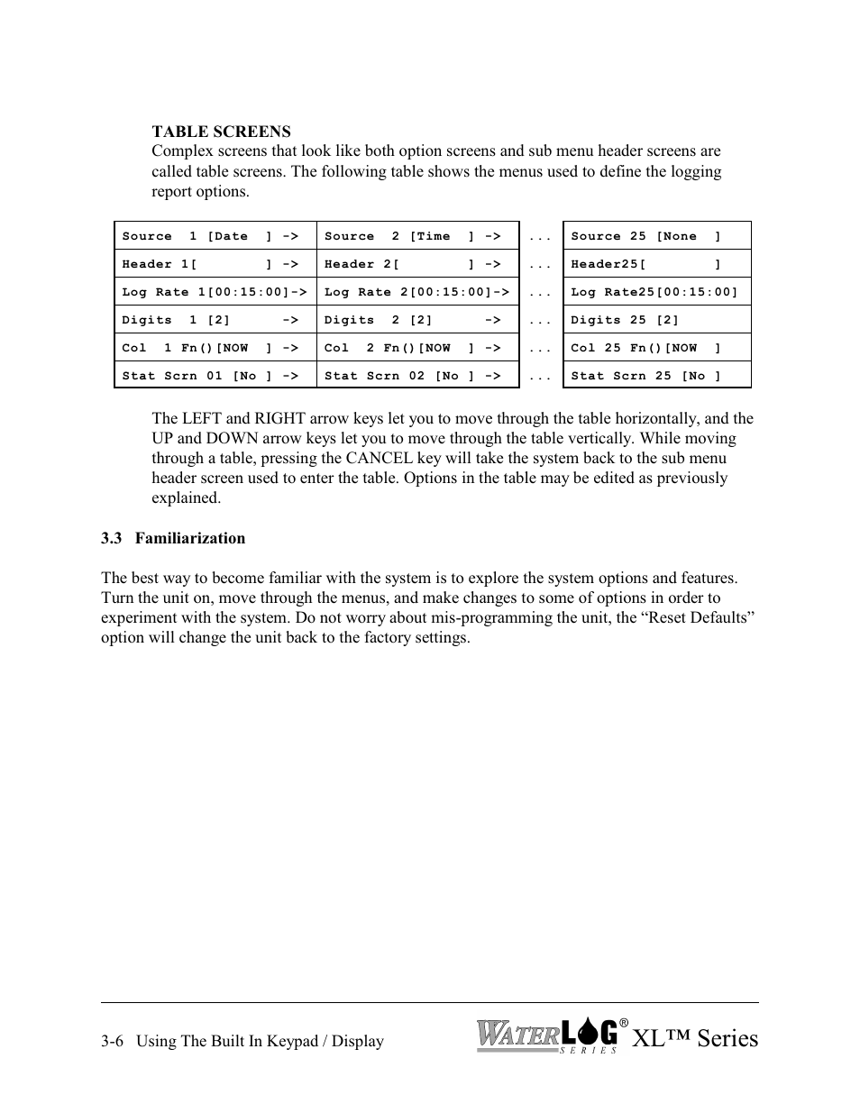 Xl™ series | Xylem XL Series H-522 - Plus User Manual | Page 36 / 272