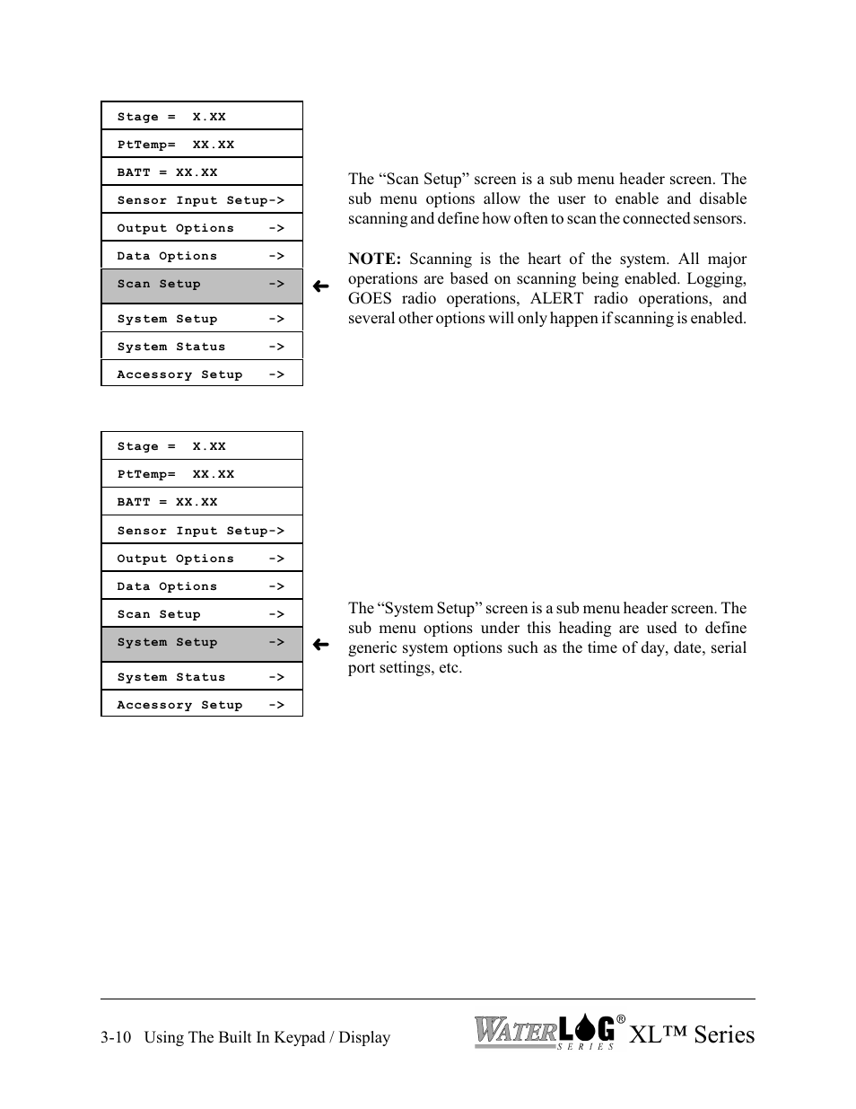 Xl™ series | Xylem XL Series H-522 - Plus User Manual | Page 40 / 272