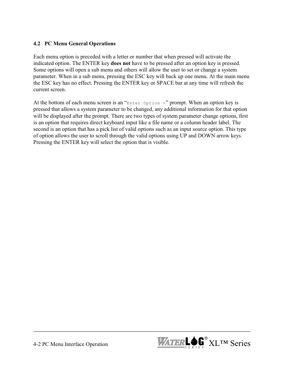 Xl™ series | Xylem XL Series H-522 - Plus User Manual | Page 44 / 272