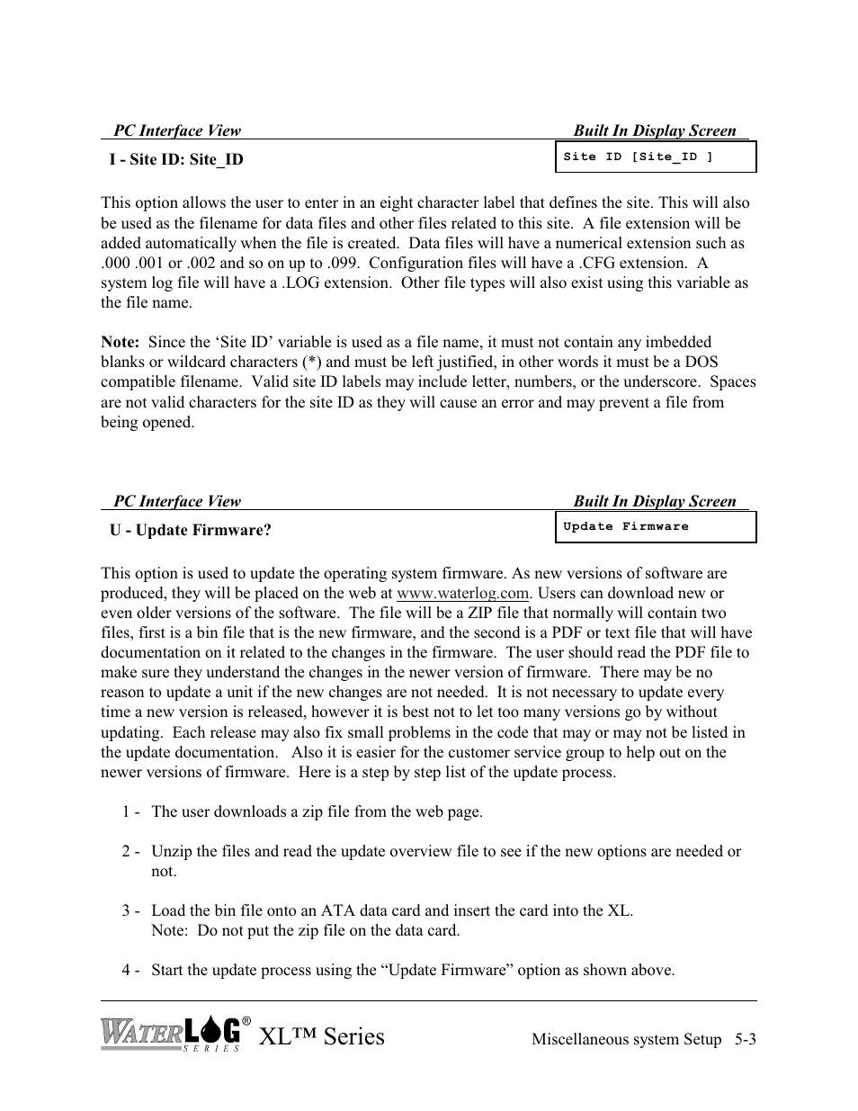 Xl™ series | Xylem XL Series H-522 - Plus User Manual | Page 49 / 272