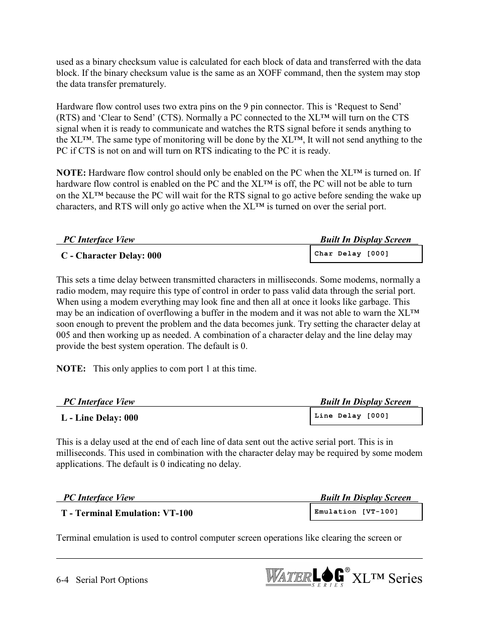 Xl™ series | Xylem XL Series H-522 - Plus User Manual | Page 62 / 272