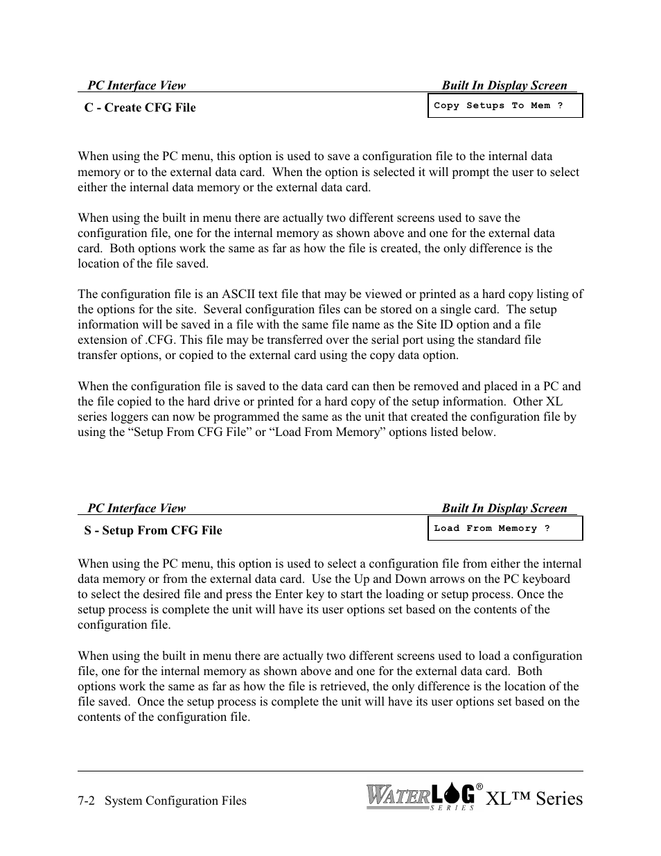 Xl™ series | Xylem XL Series H-522 - Plus User Manual | Page 68 / 272