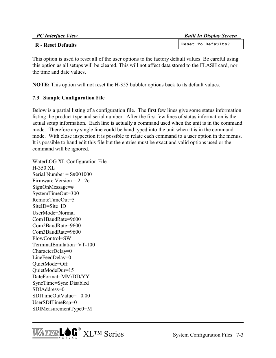 Xl™ series | Xylem XL Series H-522 - Plus User Manual | Page 69 / 272