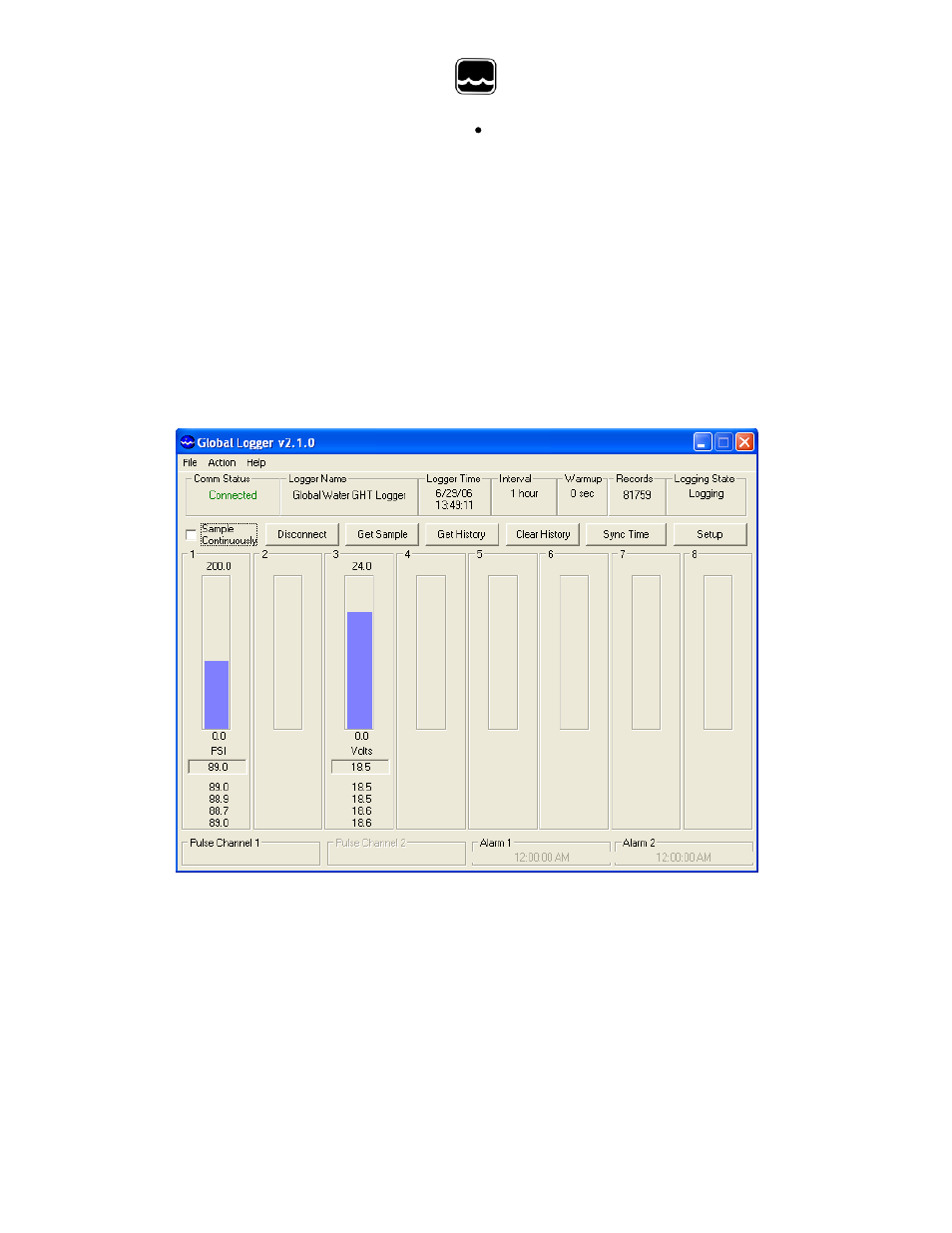 Ix. main screen | Xylem PL200-H HYDRANT WATER PRESSURE LOGGERS User Manual | Page 10 / 28