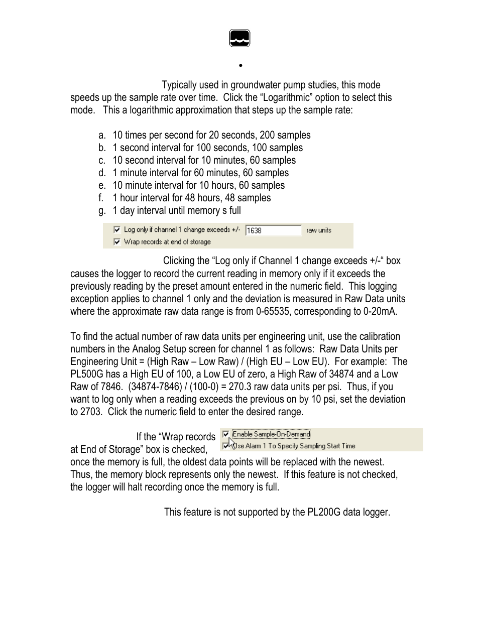 Xylem PL200-G WATER PRESSURE DATA LOGGER User Manual | Page 19 / 27