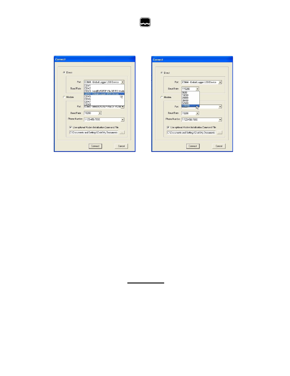 Global water, Viii. modem connection (wl16s only) | Xylem WL16 WATER LEVEL LOGGERS User Manual | Page 10 / 33