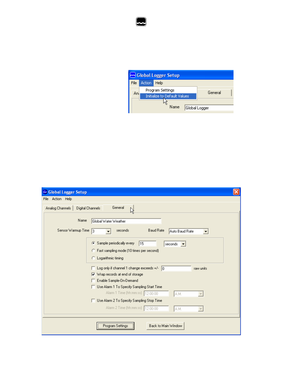 Global water, Xiii. general setup | Xylem WL16 WATER LEVEL LOGGERS User Manual | Page 20 / 33