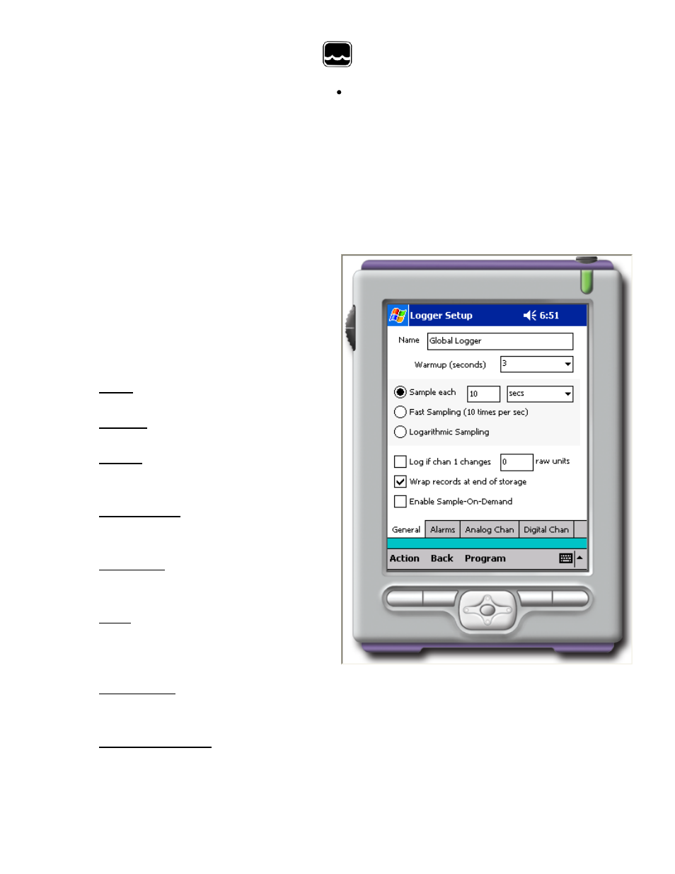 X. setup menu | Xylem PDA User Manual | Page 10 / 13