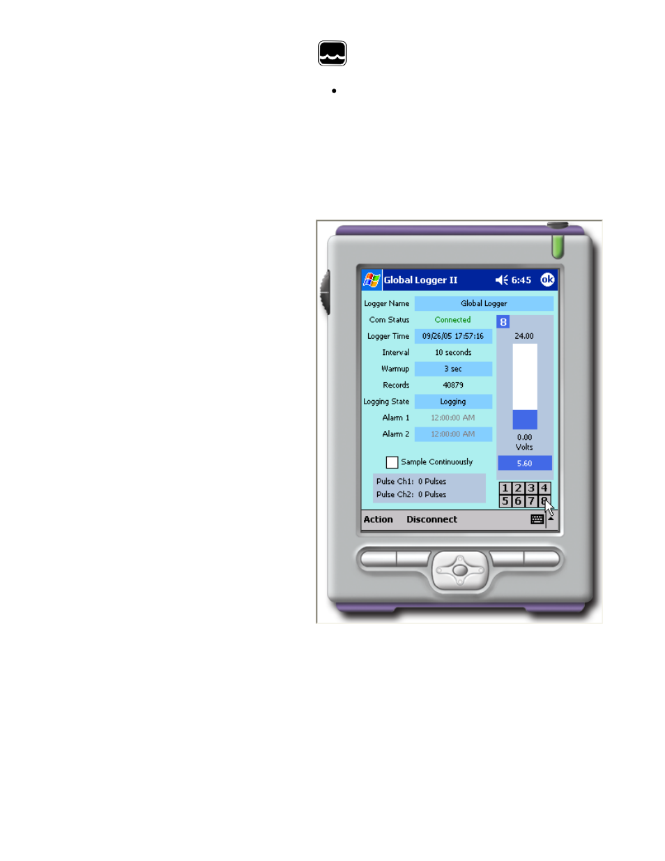 Vii. main screen | Xylem PDA User Manual | Page 7 / 13
