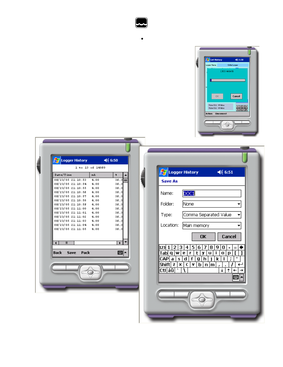 Ix. get history | Xylem PDA User Manual | Page 9 / 13
