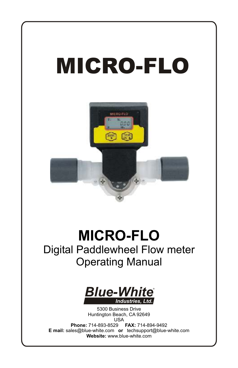 Xylem MICROFLO PADDLEWHEEL FLOWMETERS User Manual | 12 pages