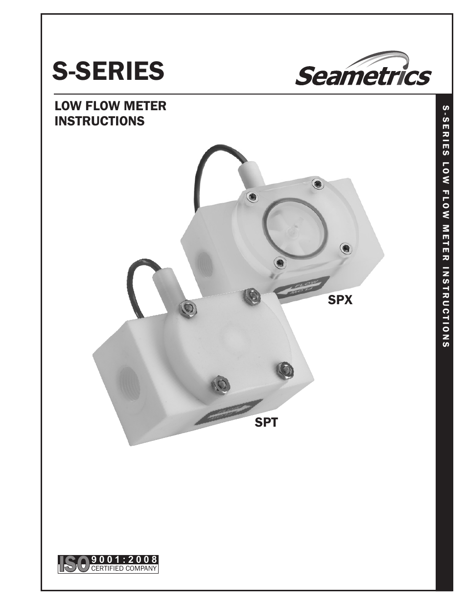 Xylem SPT INLINE LOW FLOW METERS User Manual | 4 pages