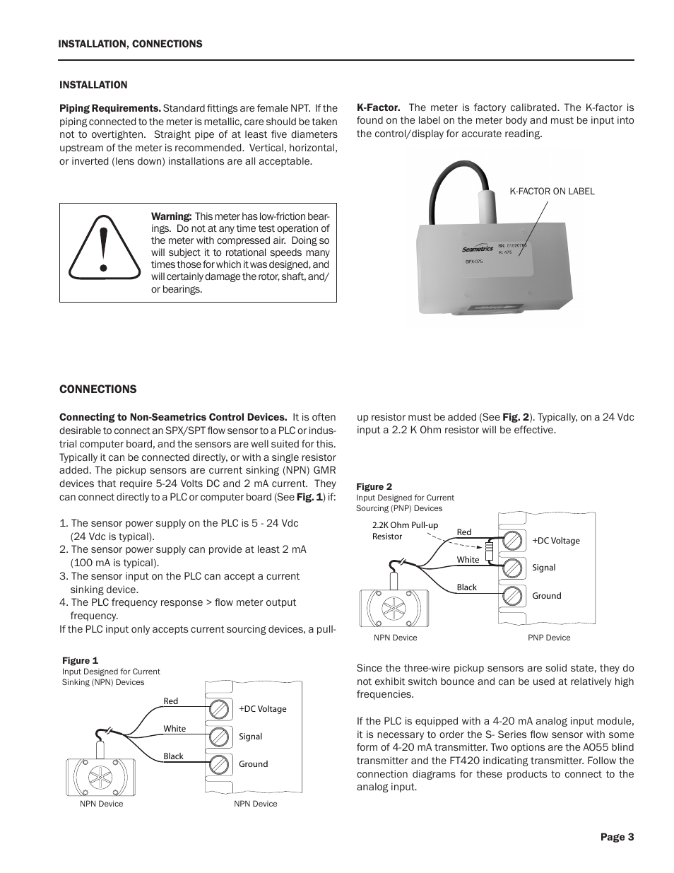 Xylem SPT INLINE LOW FLOW METERS User Manual | Page 3 / 4