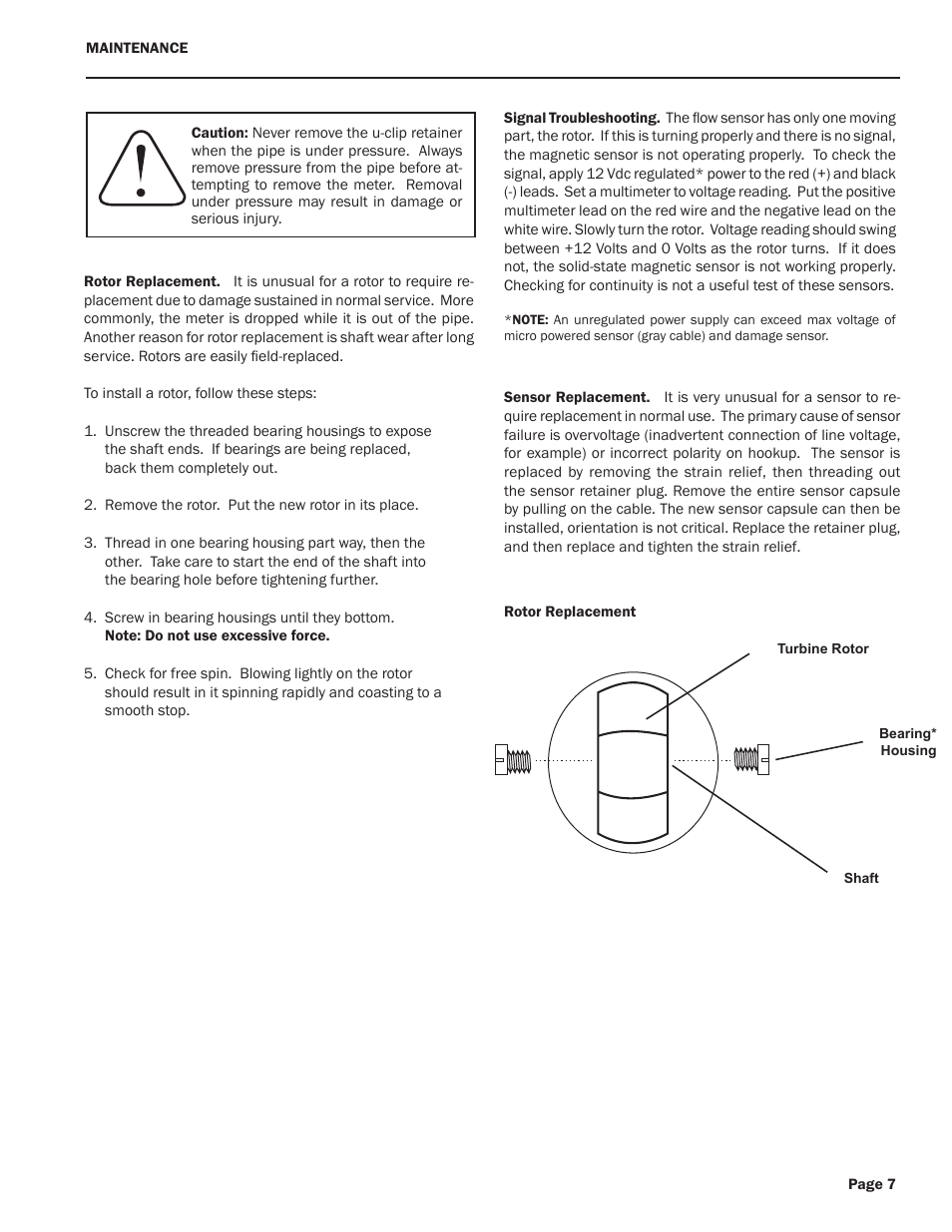 Xylem TX80-Series TURBINE INSERTION FLOW METERS User Manual | Page 9 / 12