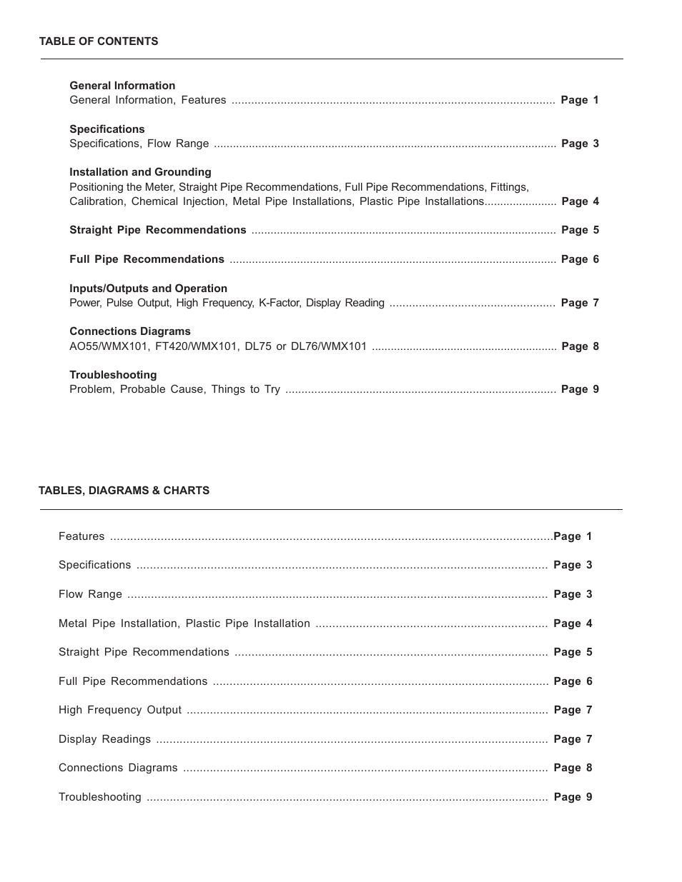 Xylem WMX101-Series ELECTROMAGNETIC FLOW METERS User Manual | Page 2 / 12