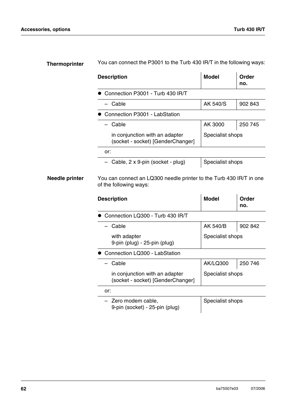 Xylem TURB 430 PORTABLE TURBIDITY METER User Manual | Page 62 / 71