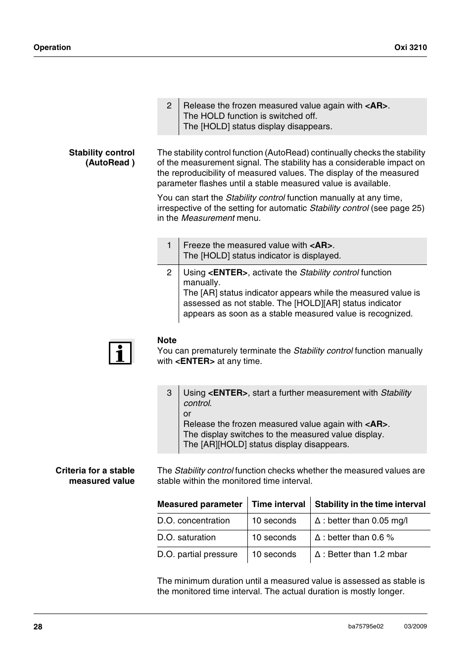 Xylem Oxi 3210 Dissolved oxygen (D.O.) meter User Manual | Page 28 / 52